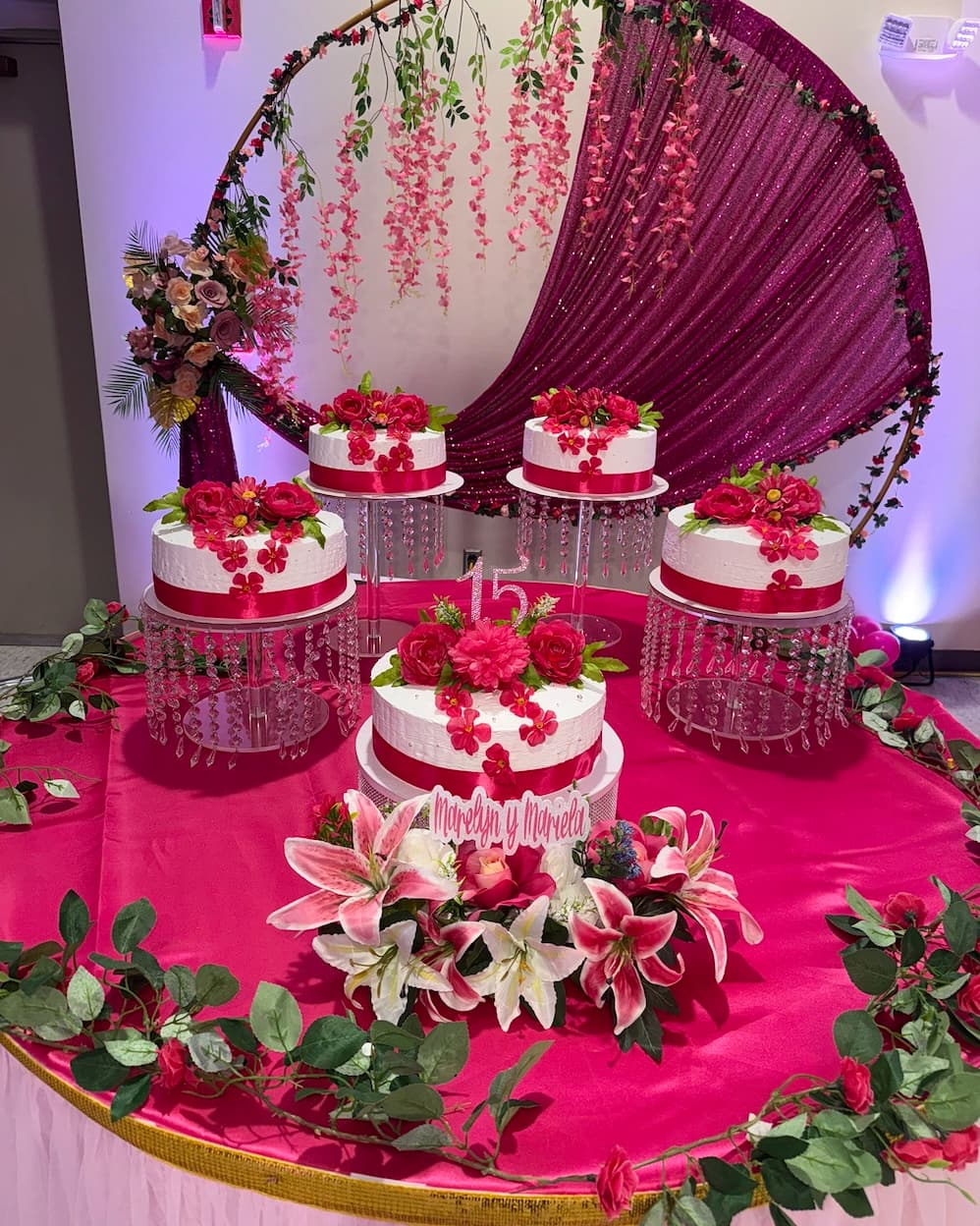Special event dessert tables by Martinez Cakes, example 1