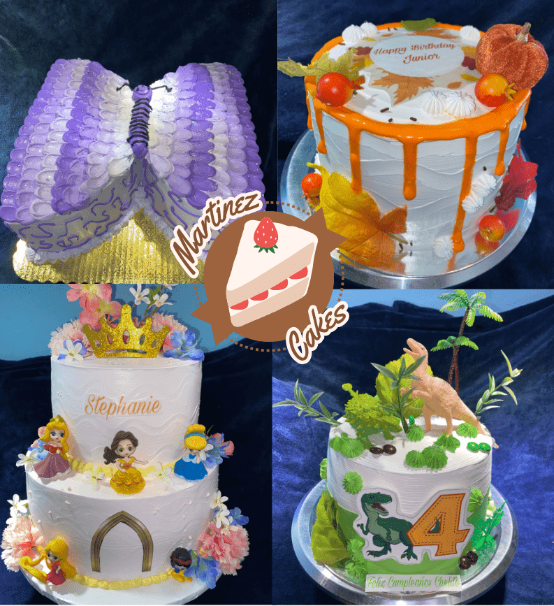 Beautiful Martinez Cakes display featuring fresh, handmade cakes