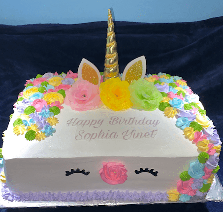 different cake images in a carousel